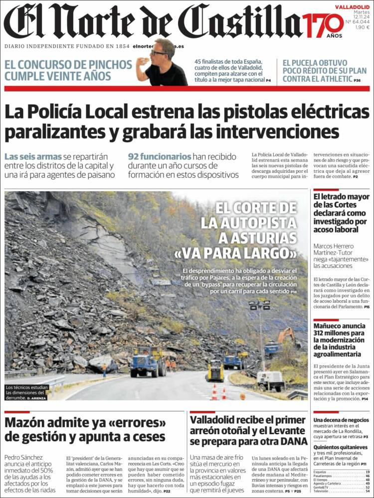Portada de Norte de Castilla - Valladolid (España)