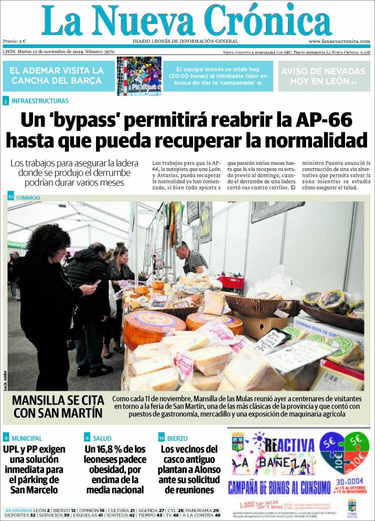 Portada de La Nueva Crónica (España)