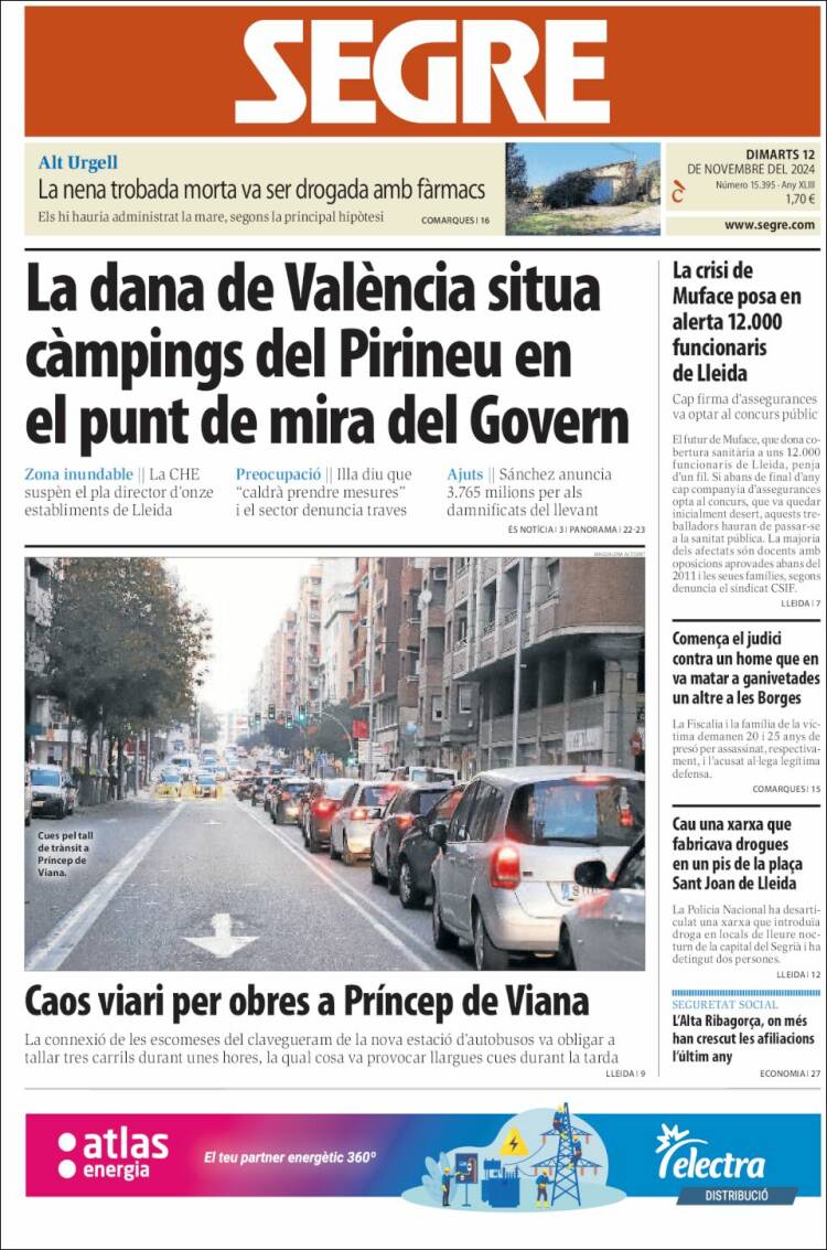 Portada de Segre (España)