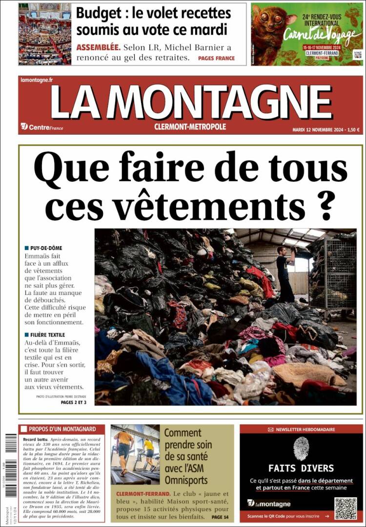 Portada de La Montagne (Francia)