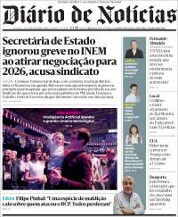 Portada de Diário de Noticias (Portugal)