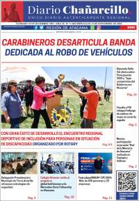 Portada de Diario Chañarcillo (Chile)