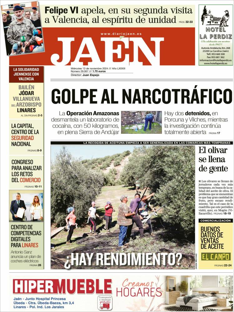 Portada de Diario Jaén (España)