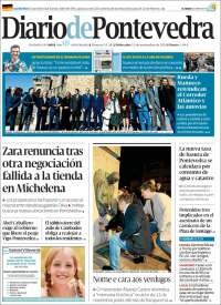 Portada de Diario de Pontevedra (España)