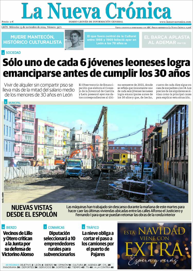 Portada de La Nueva Crónica (España)