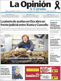 Portada de La Opinión de A Coruña (España)