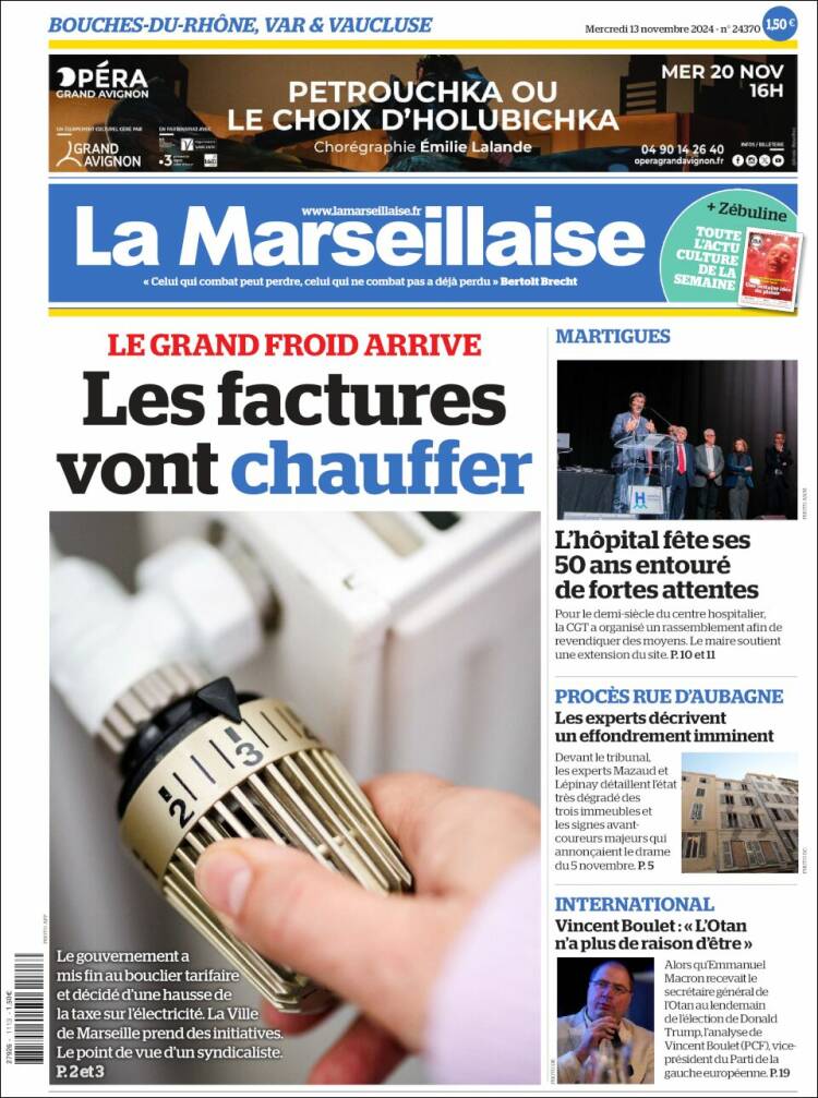 Portada de La Marseillaise (France)