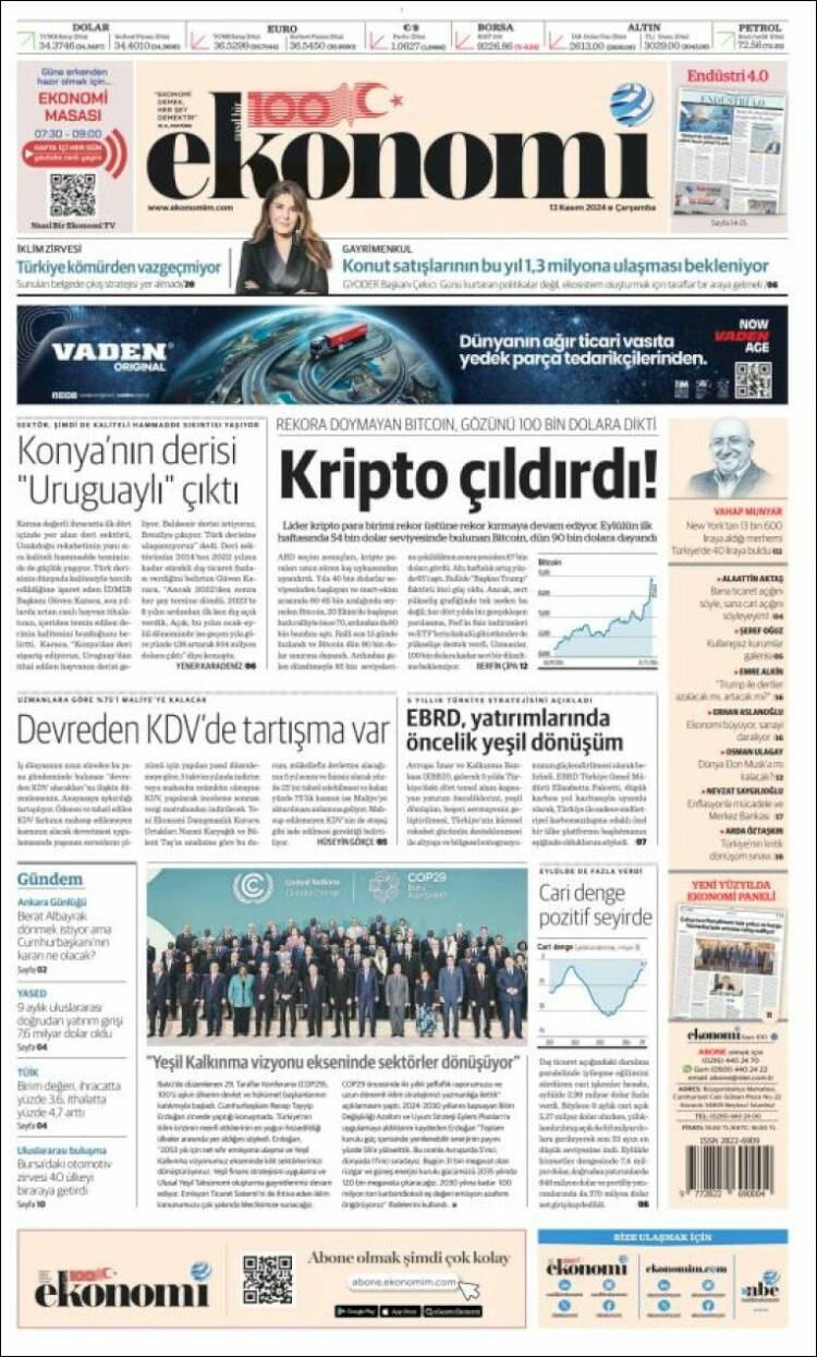 Portada de Dünya (Turkey)