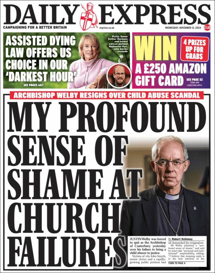 Portada de Daily Express (United Kingdom)