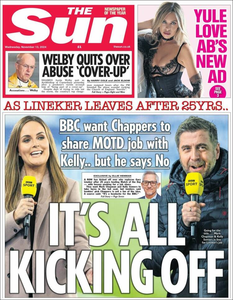 Portada de The Sun (United Kingdom)