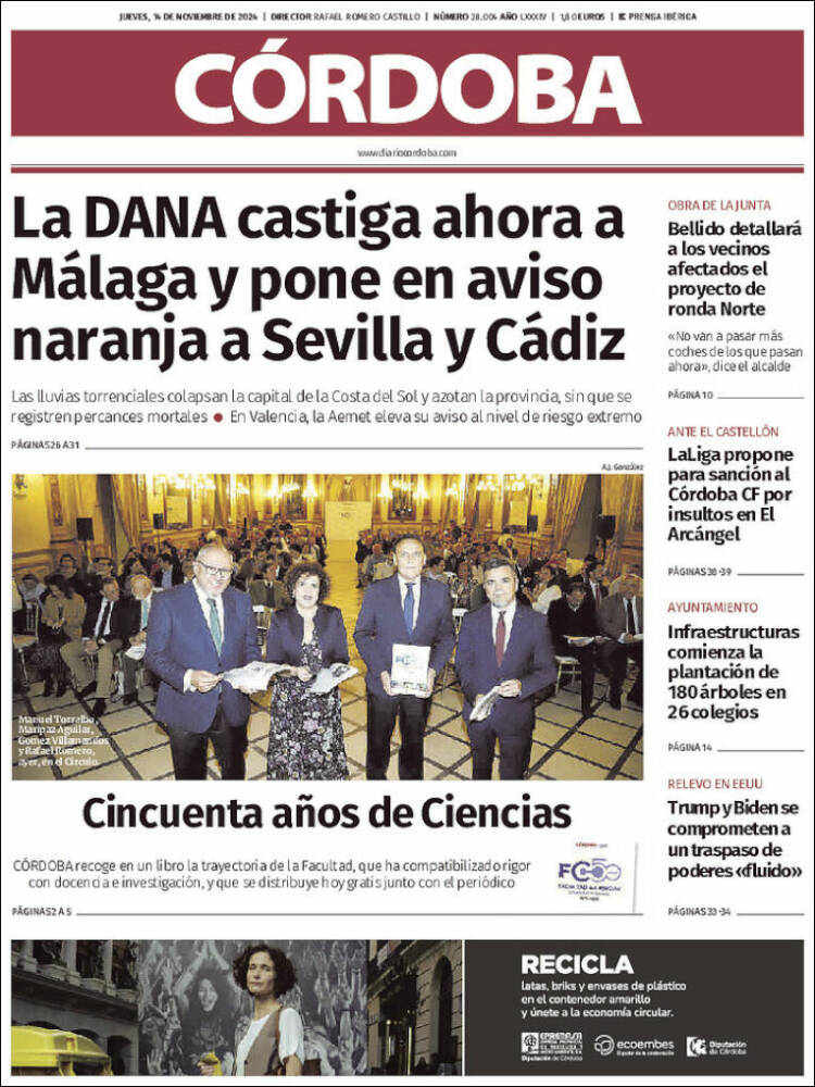 Portada de Diario de Córdoba (España)