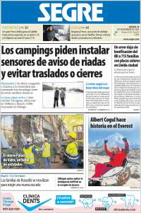 Portada de Segre  (España)