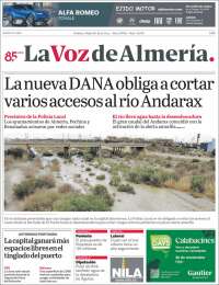 Portada de La Voz de Almería (España)