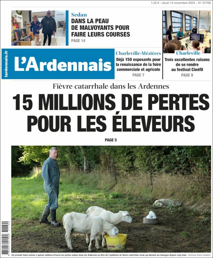 Portada de L'Ardenais (Francia)