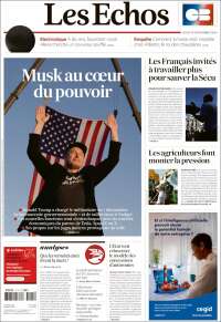 Portada de Les Echos (Francia)