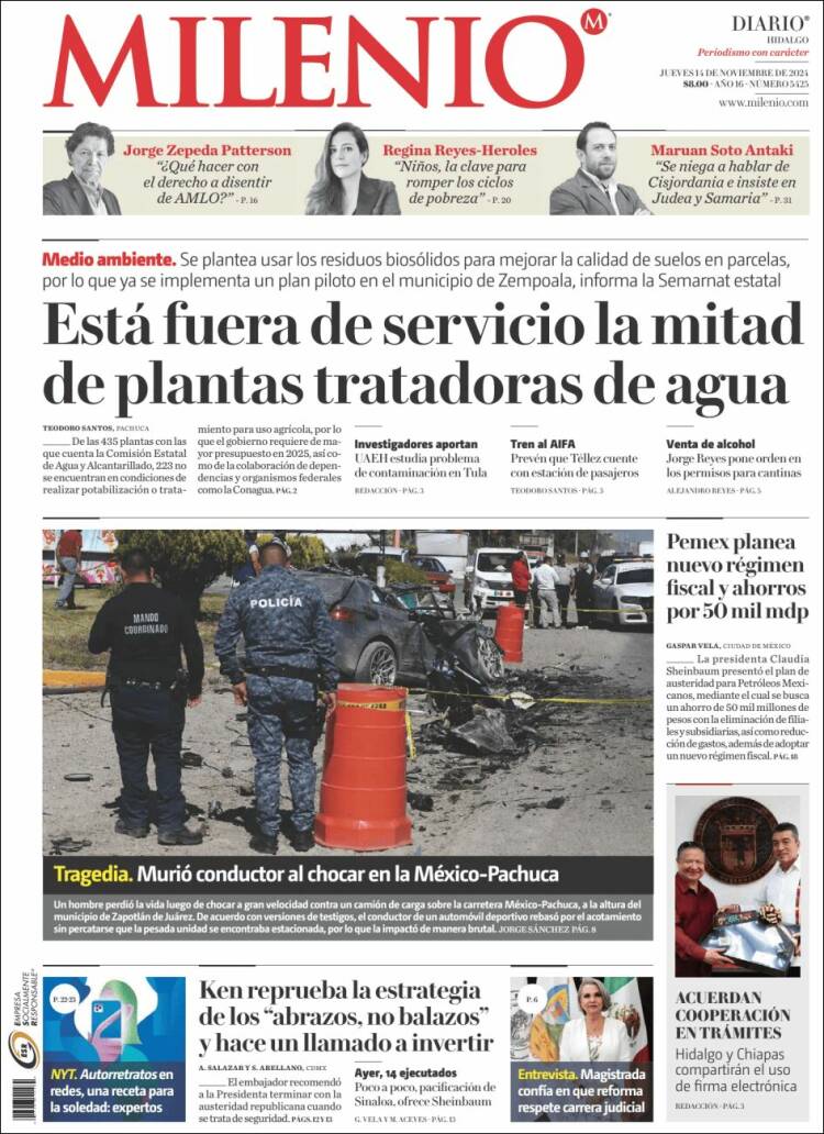 Portada de Milenio de Hidalgo (M&eacute;xico)