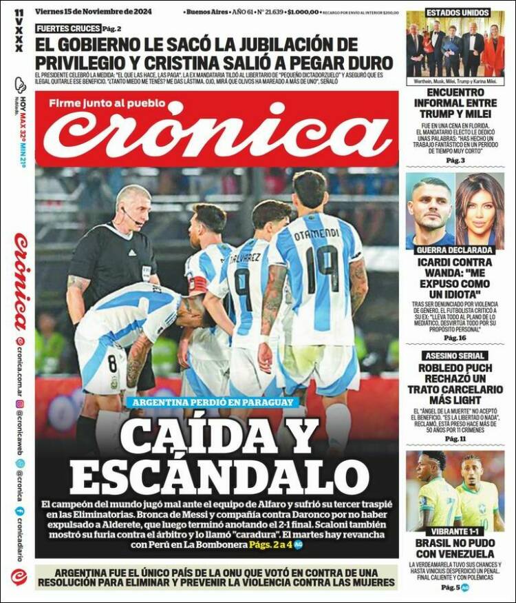 Portada de La Voz del Chaco (Argentina)