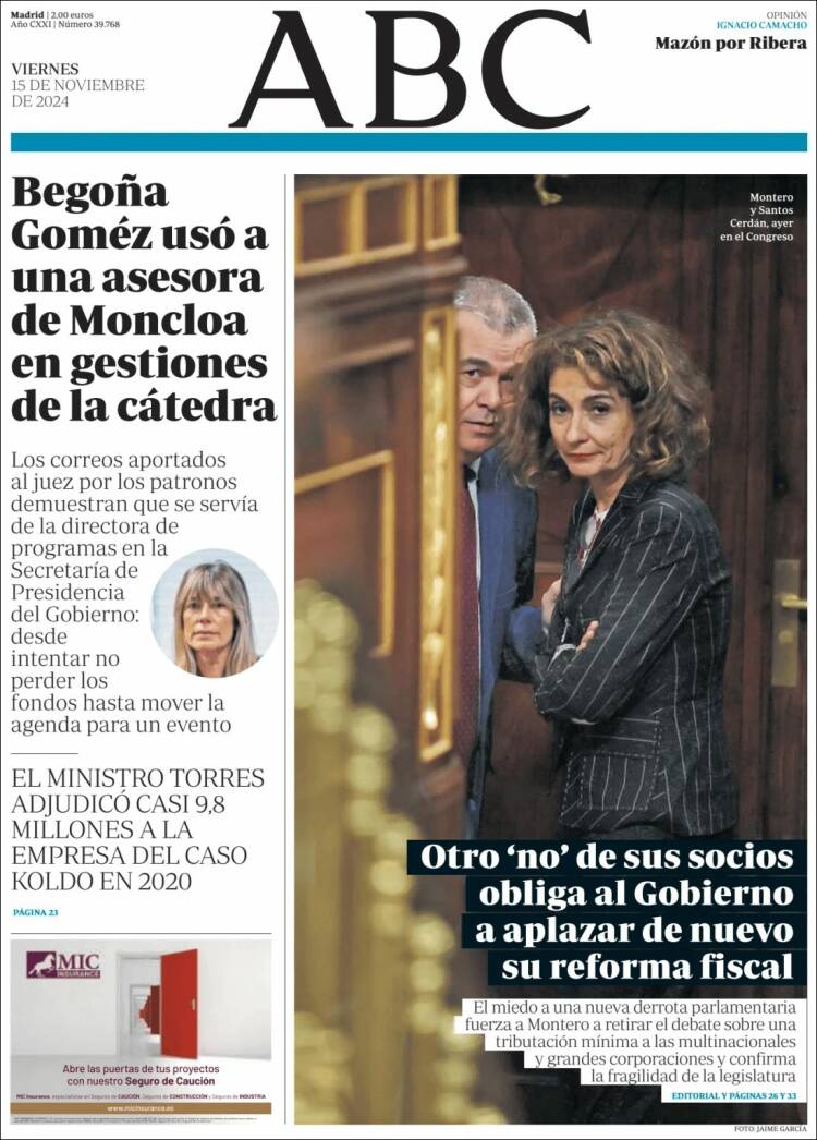 Portada de ABC (Spain)