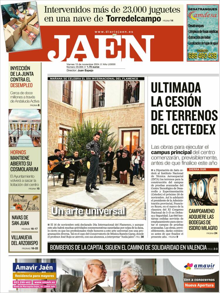 Portada de Diario Jaén (Spain)