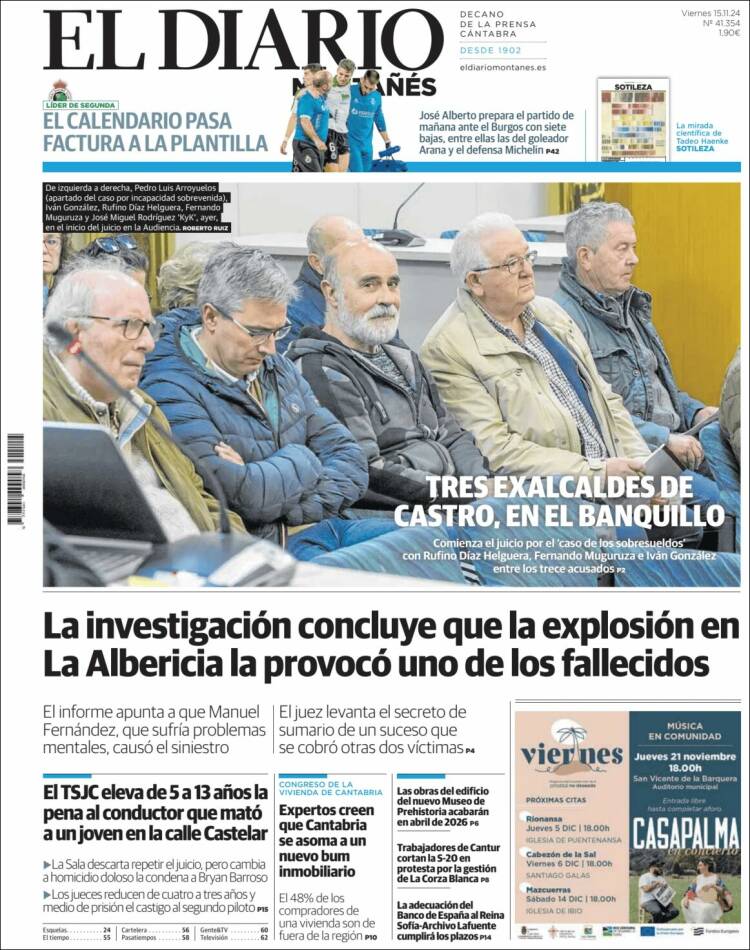 Portada de El Diario Montañés (Spain)