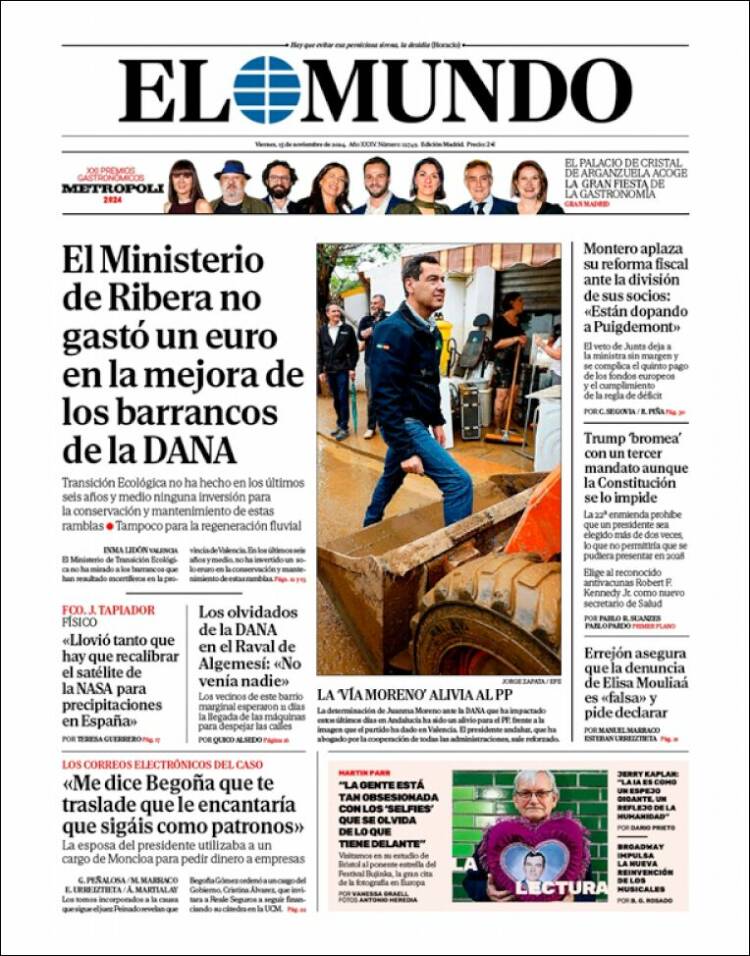 Portada de El Mundo (Spain)