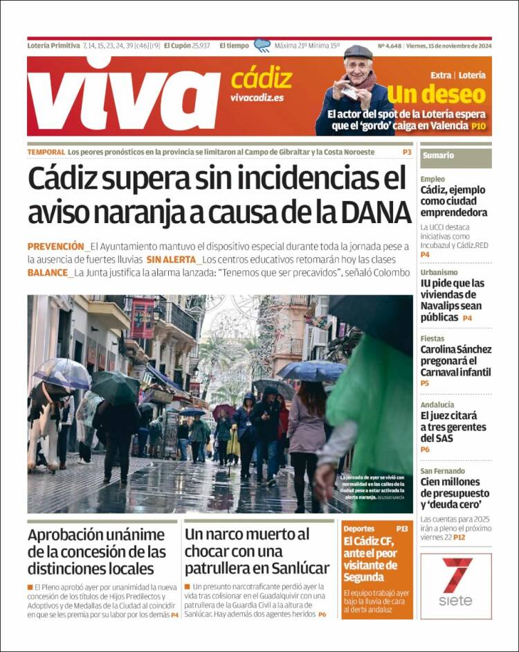 Portada de Información - Cadiz (Spain)