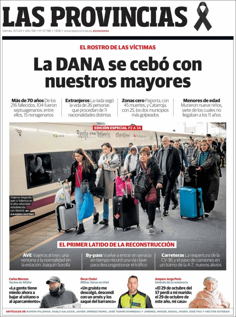 Portada de Las Provincias (Spain)