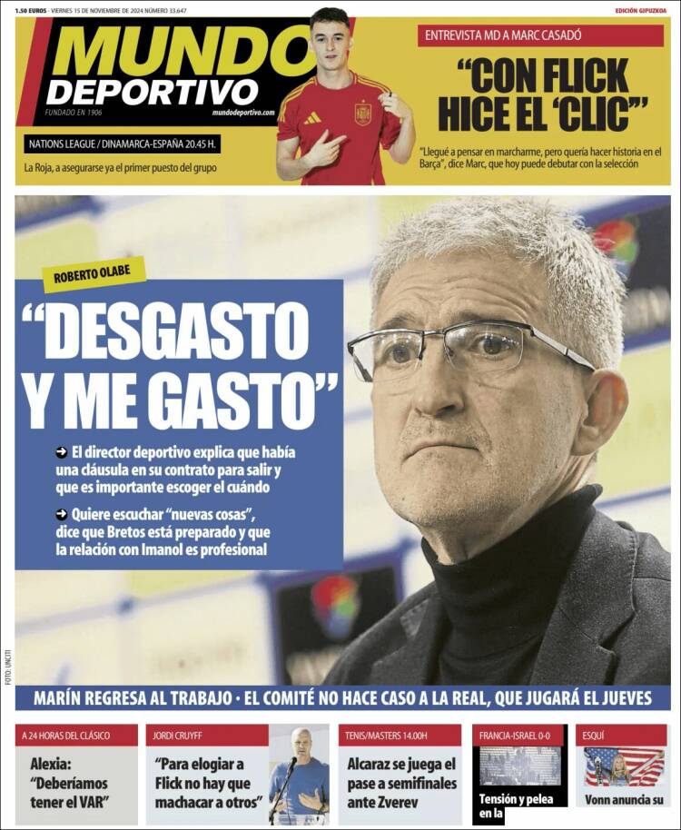 Portada de Mundo Deportivo Gipuzkoa (Spain)
