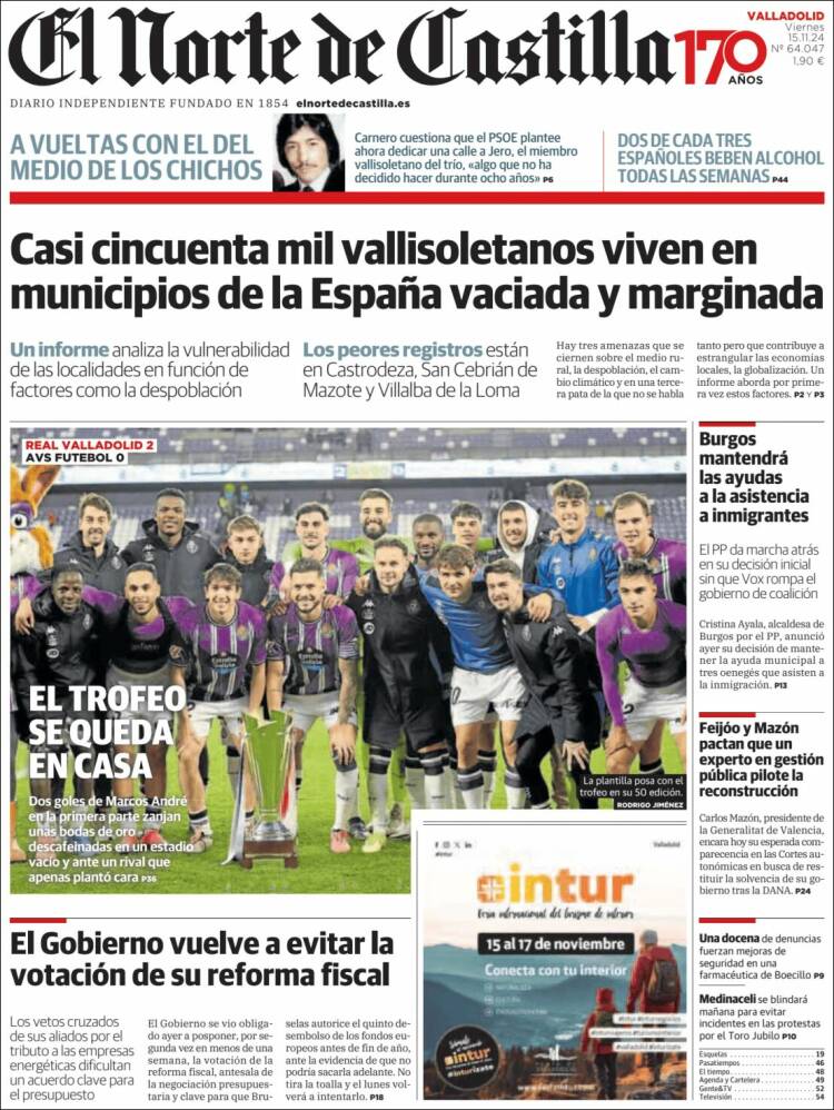 Portada de Norte de Castilla - Valladolid (Spain)