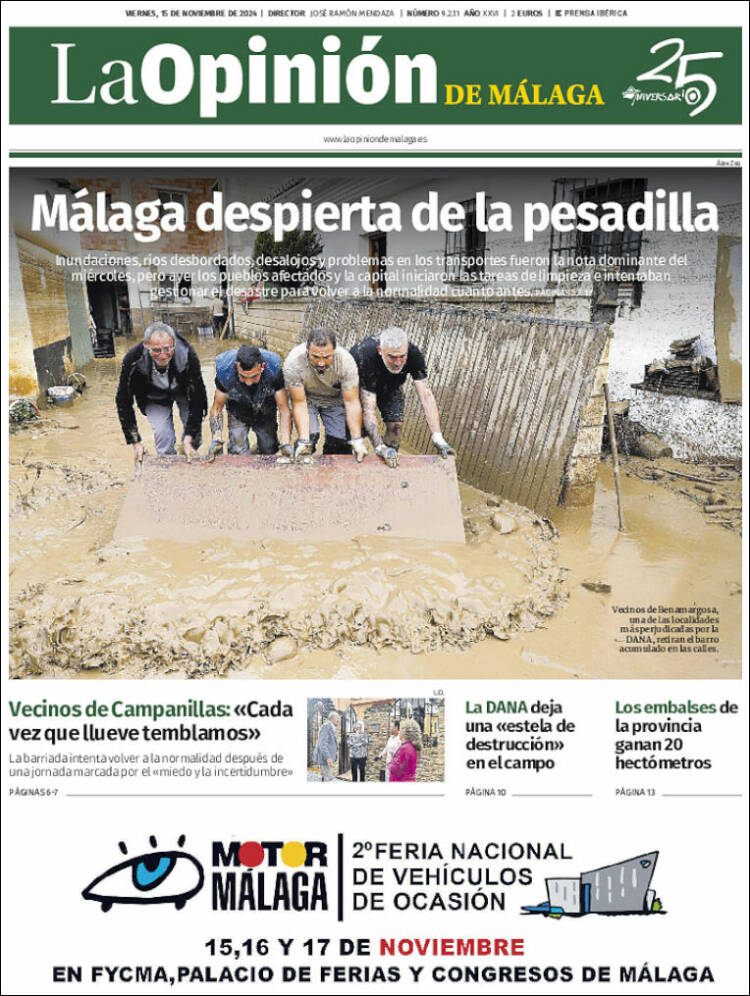 Portada de La Opinión de Málaga (Spain)