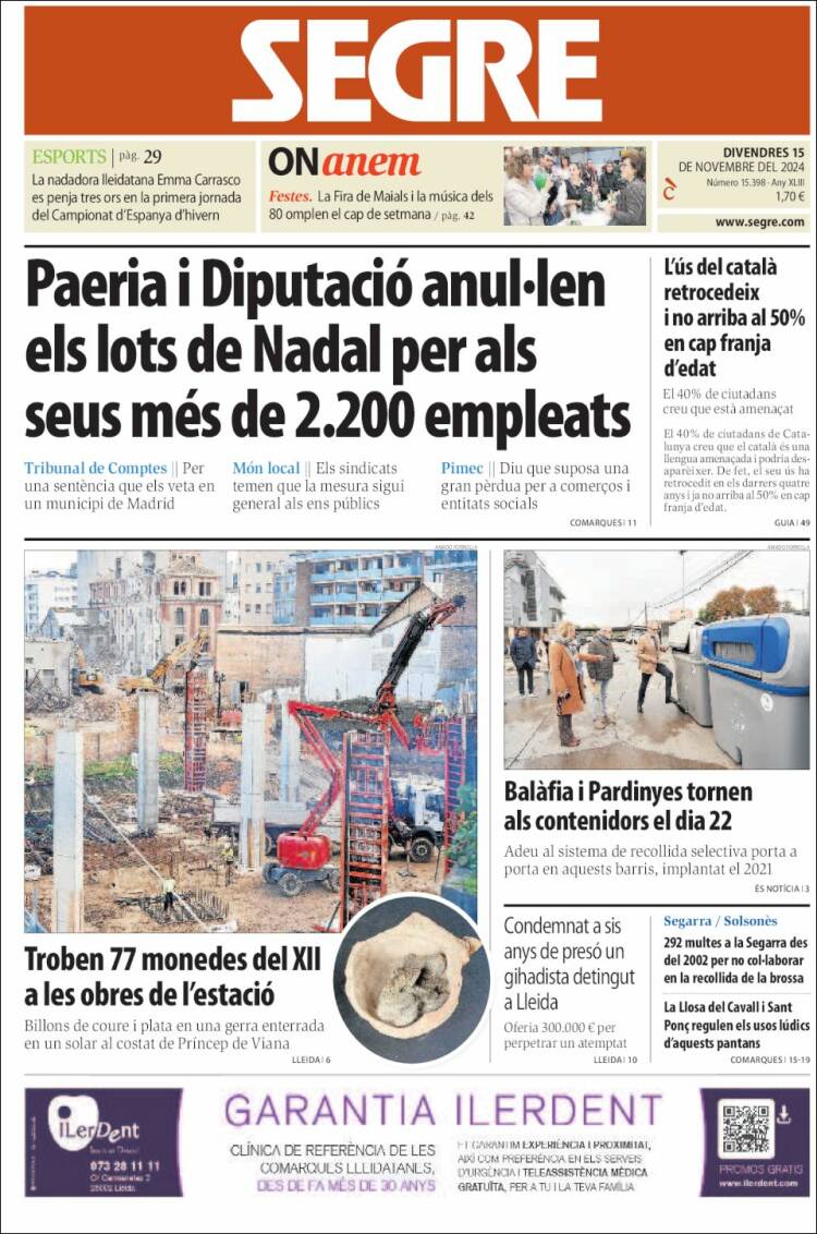 Portada de Segre (Spain)