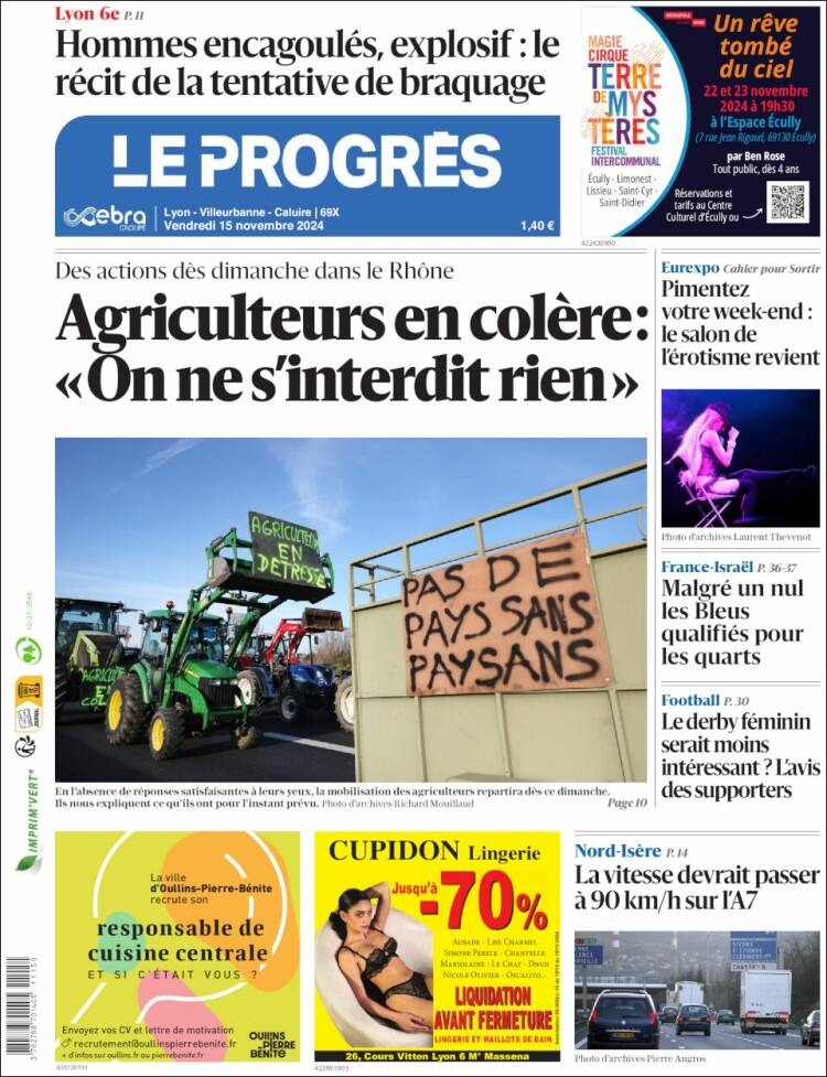 Portada de Progres de Fecamp (Francia)