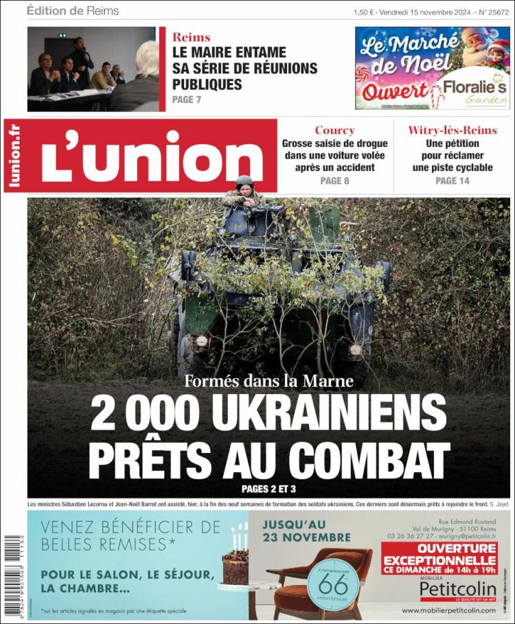 Portada de L'Union (Francia)