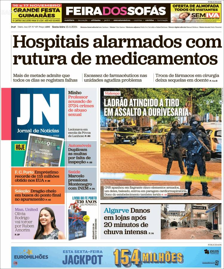 Portada de Jornal de Notícias (Portugal)