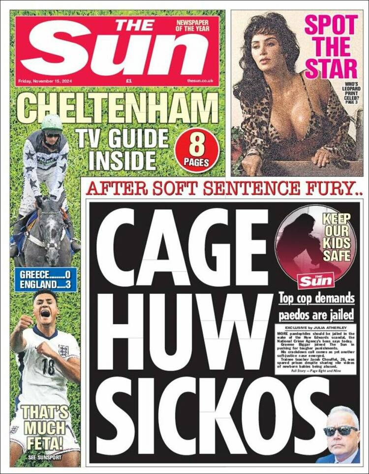 Portada de The Sun (Reino Unido)