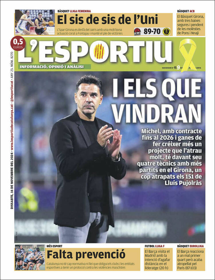 Portada de L'Esportiu : Girona (España)