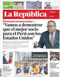 Portada de La Republica (Perú)