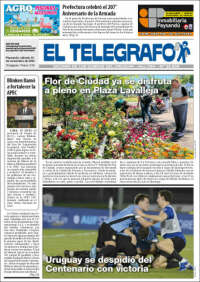 Portada de El Telégrafo (Uruguay)