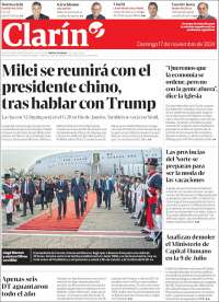 Portada de Clarín (Argentina)