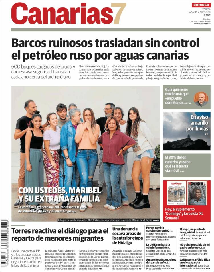 Portada de Canarias 7 (Spain)