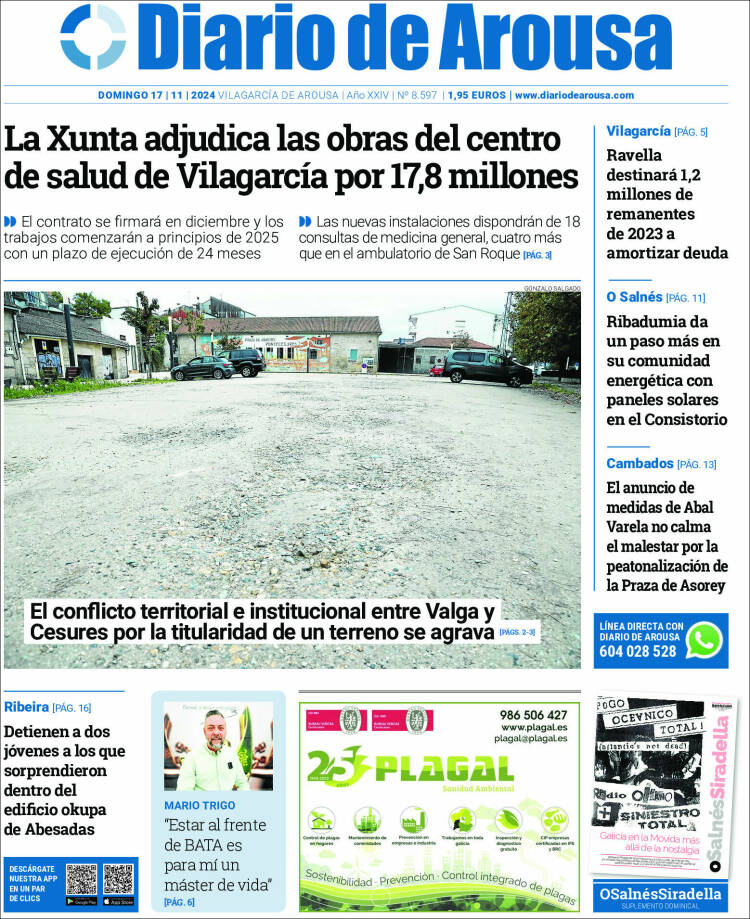 Portada de Diario de Arousa (Spain)