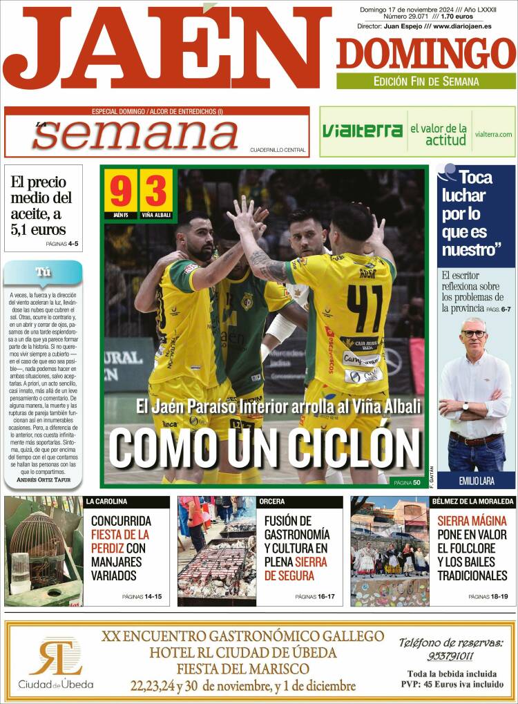 Portada de Diario Jaén (Spain)