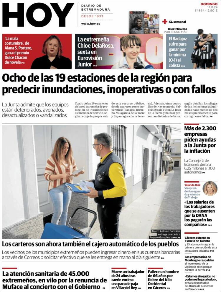 Portada de Hoy - Caceres (España)