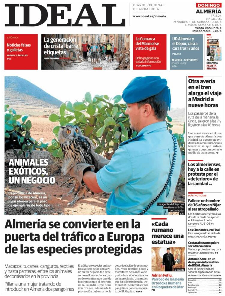 Portada de Ideal Almeria (Spain)