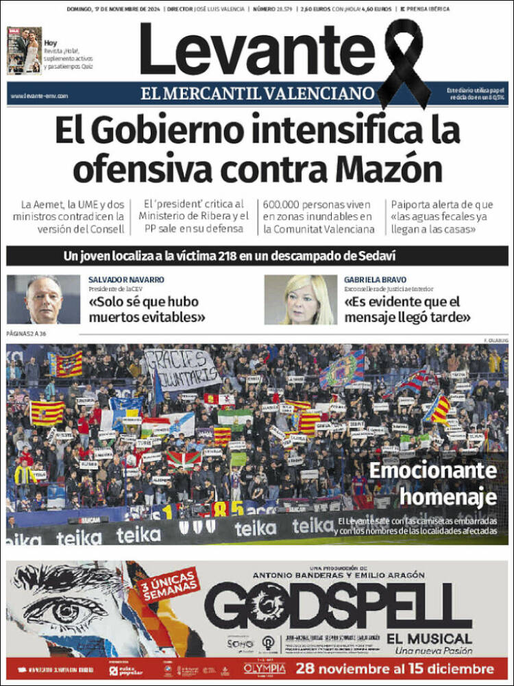 Portada de Levante (España)