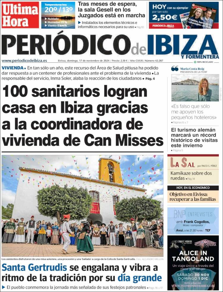 Portada de Periódico de Ibiza (Spain)