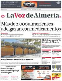 Portada de La Voz de Almería (Spain)