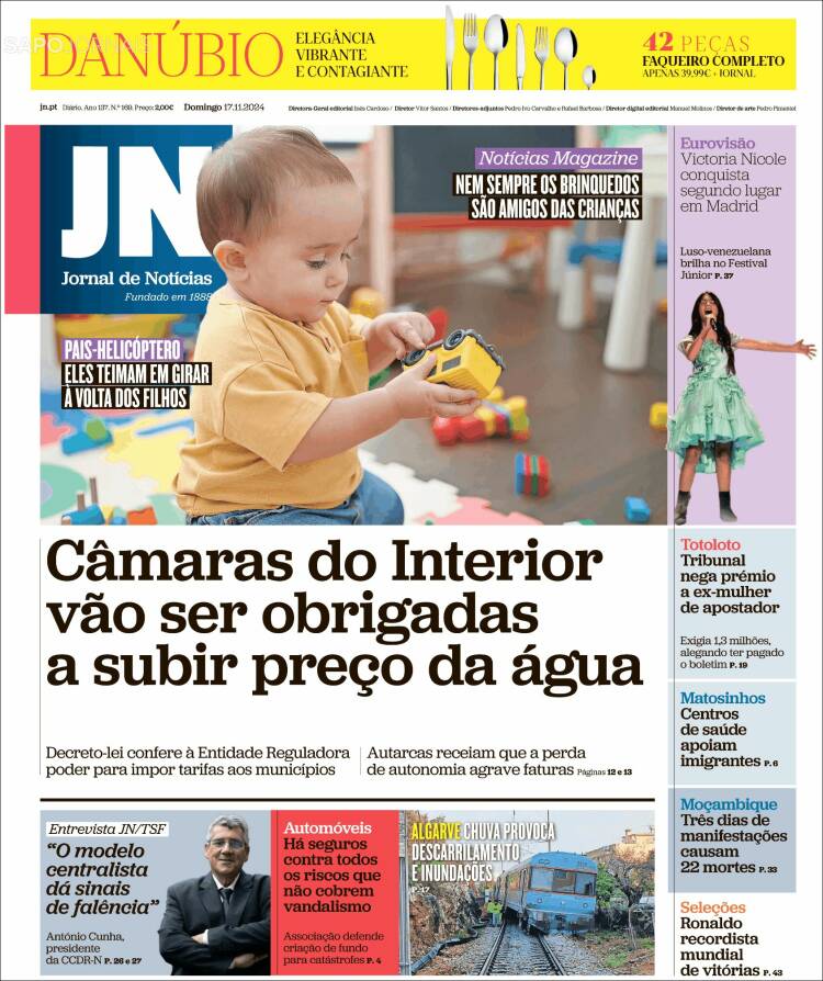 Portada de Jornal de Notícias (Portugal)