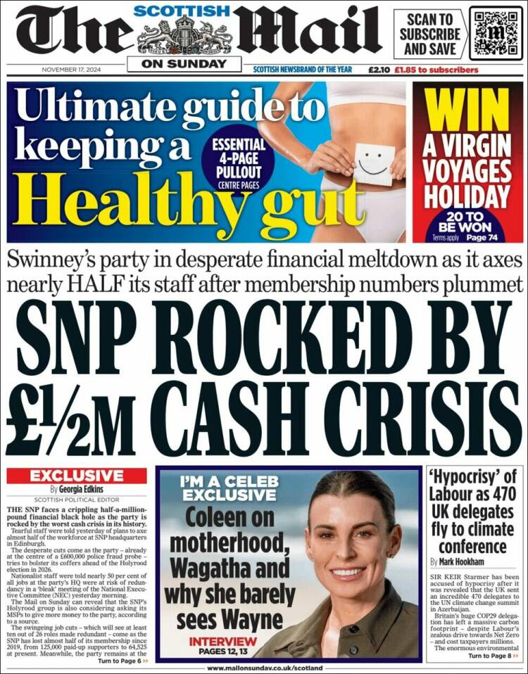 Portada de Scottish Daily Mail (United Kingdom)