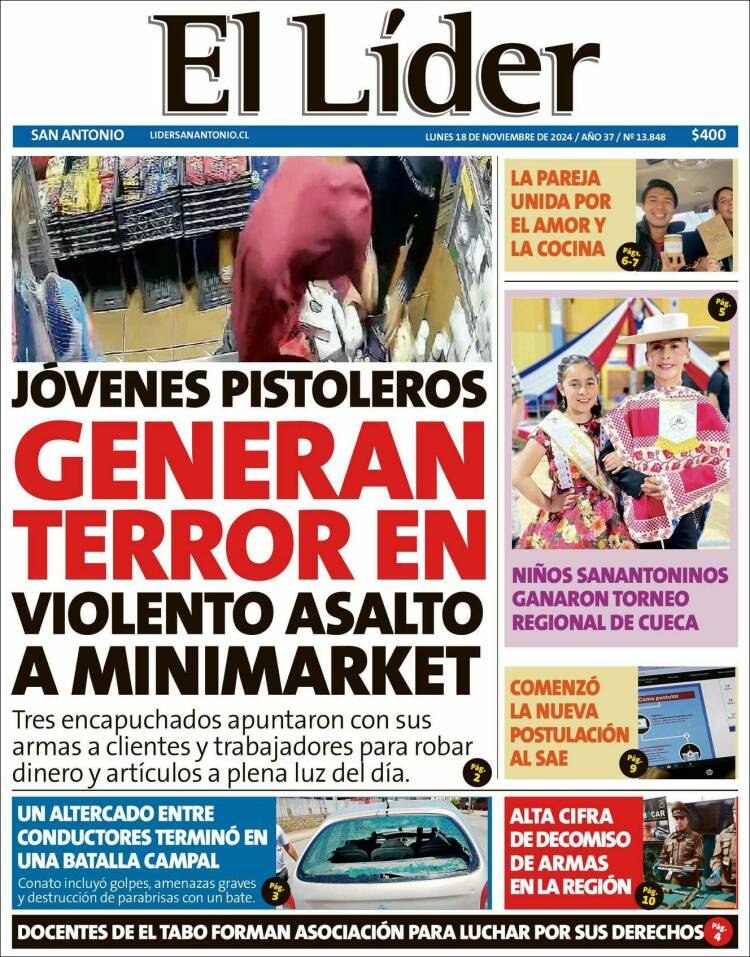 Portada de Lider de San Antonio (Chile)